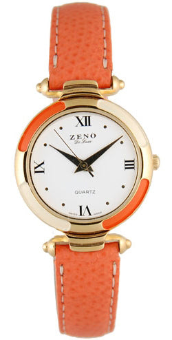 ZENO, Printemps 28, Quartzuhr, orange