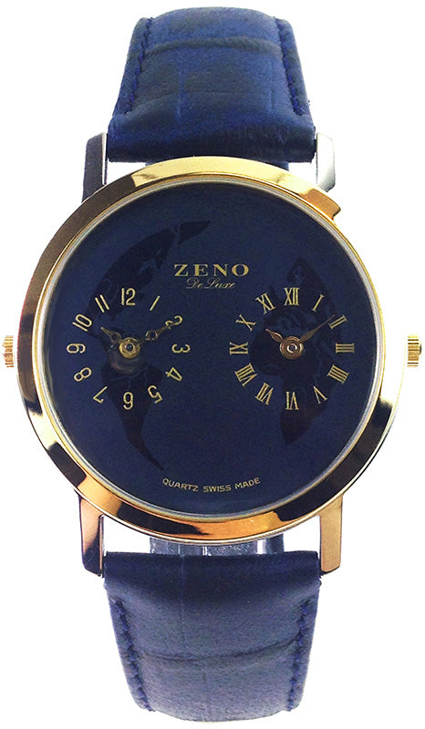 ZENO, Dual Time, Zweizeitenuhr Nr 4, Quartzuhr