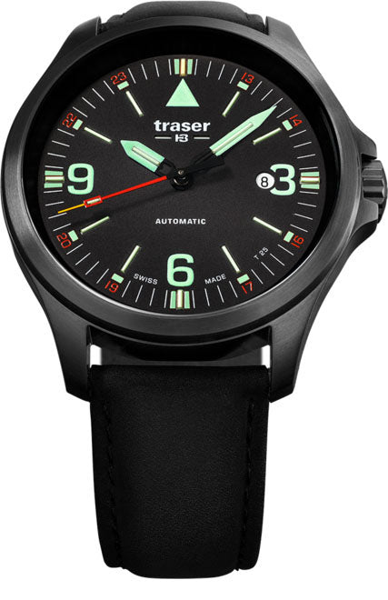 TRASER P67 Officer Pro GunMetal, Automatikuhr schwarz