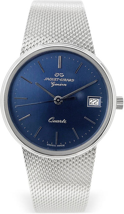 JAQUET+GIRARD Geneve, Milanaise Armbanduhr blau