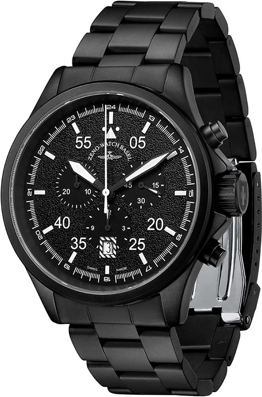 ZENO-WATCH BASEL, Speed Navigator Chronograph schwarz