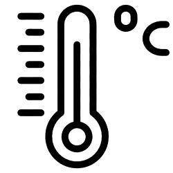 BODY HEAT Thermometer Uhr, Quartz midi