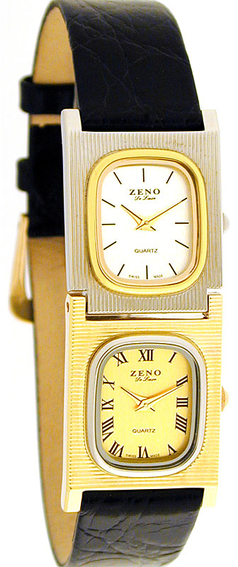 ZENO, Dual Time Zweizeitenuhr Nr 3, Quartzuhr