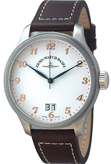 ZENO-WATCH BASEL, Retro Oversized, XL Quartzuhr, Grossdatum